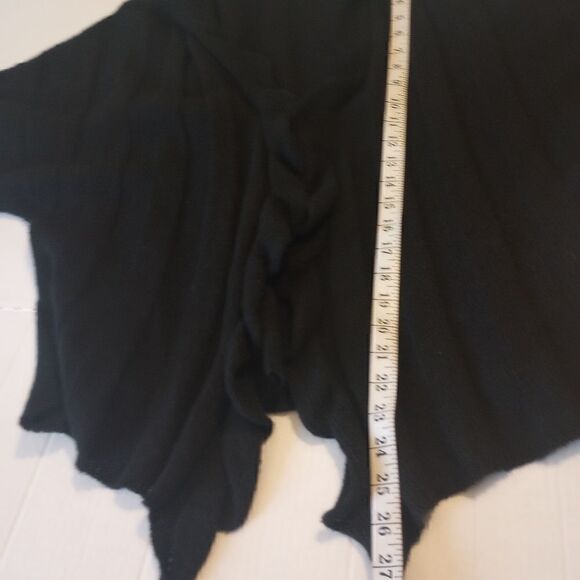 Berretti Italia mohair and acrylic ribbed ruffle trim short sleeve open … - Picture 9 of 11